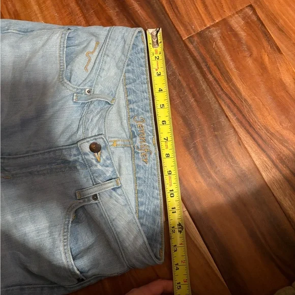 Kimes Ranch Jennifer Jeans 4/30 High Rise Flare Light Wash Raw Hem (0992) - Picture 3 of 10